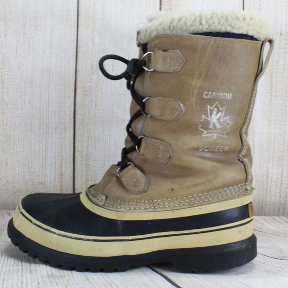 Sorel Shoes - SOREL Caribou Lined Lace-up Winter Boots Size